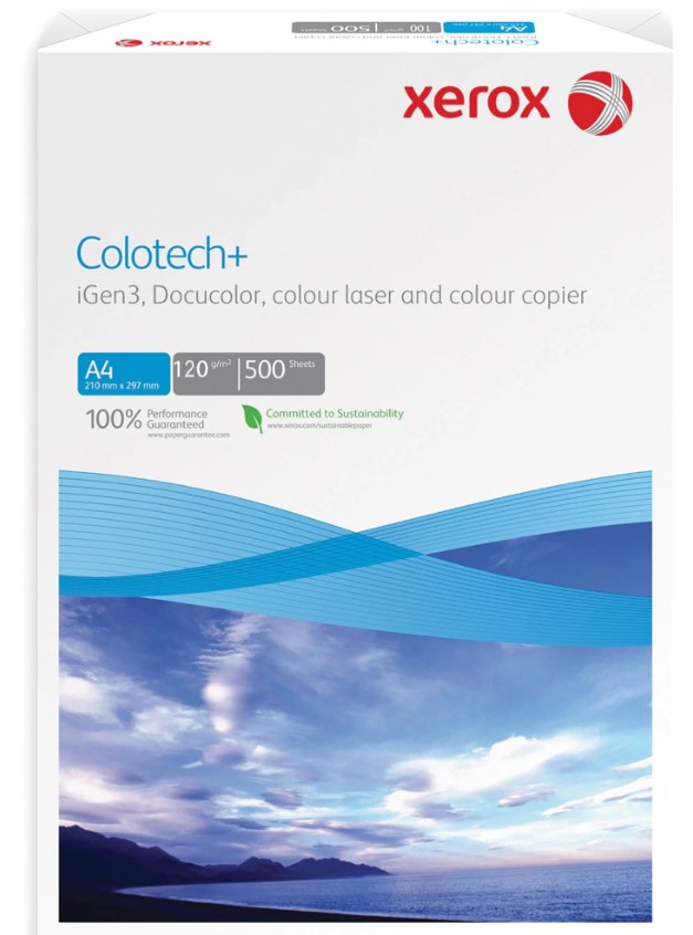 Hartie xerox A4 120 g/mp Colotech+ 500 coli/ pret per top
